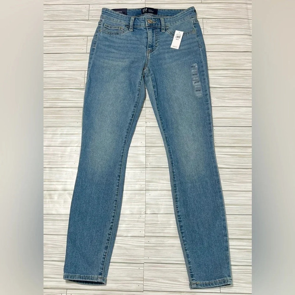 GAP Women's High Rise Favorite Jeggings Mid Rise Stretch Super Skinny Size 00/24 - Picture 3 of 13